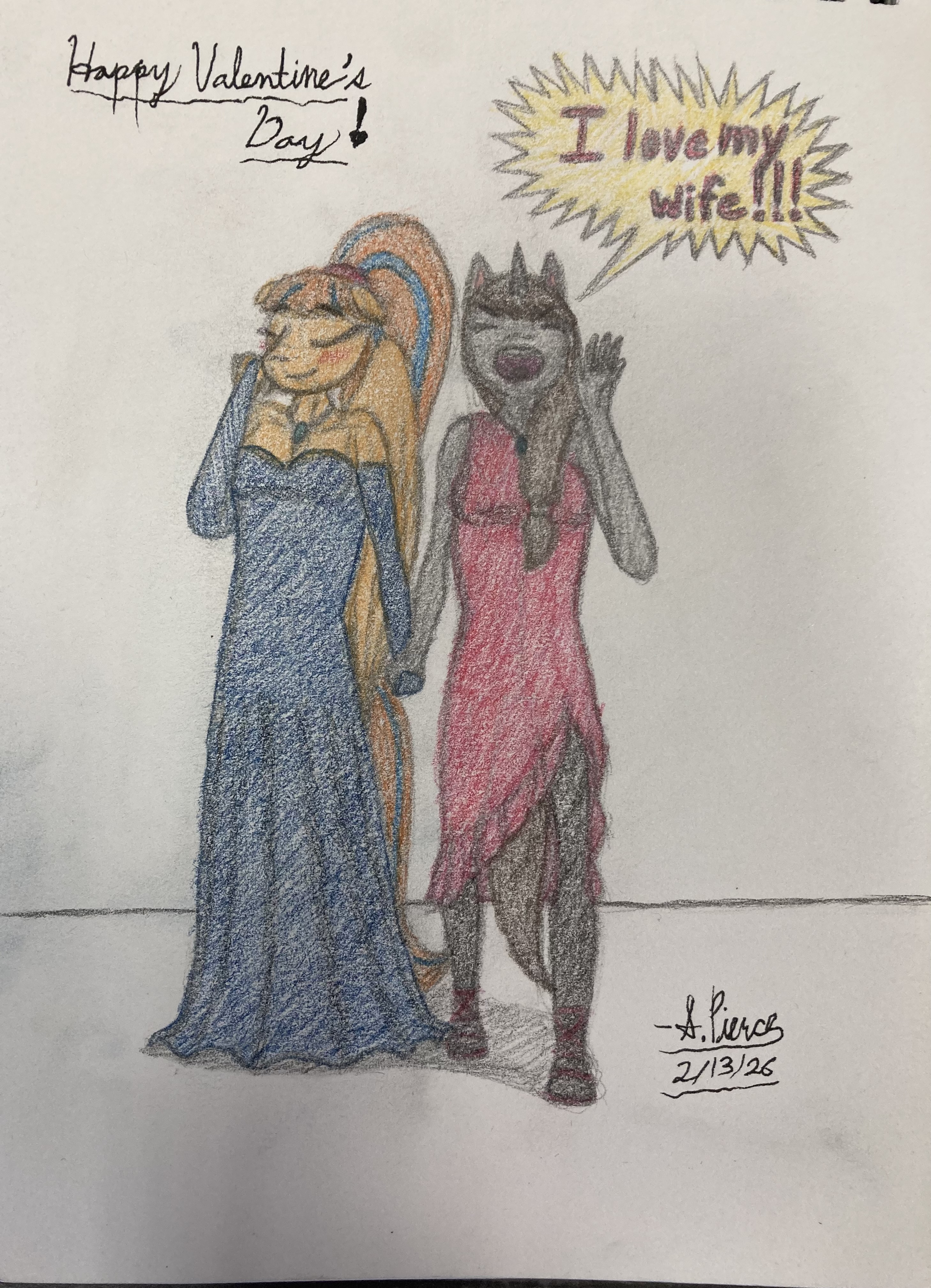 Early Valentine's Day Gift Art for Nittany Discord and Disty Dusk